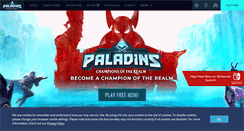 Desktop Screenshot of paladins.com