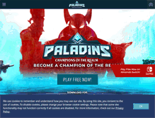 Tablet Screenshot of paladins.com
